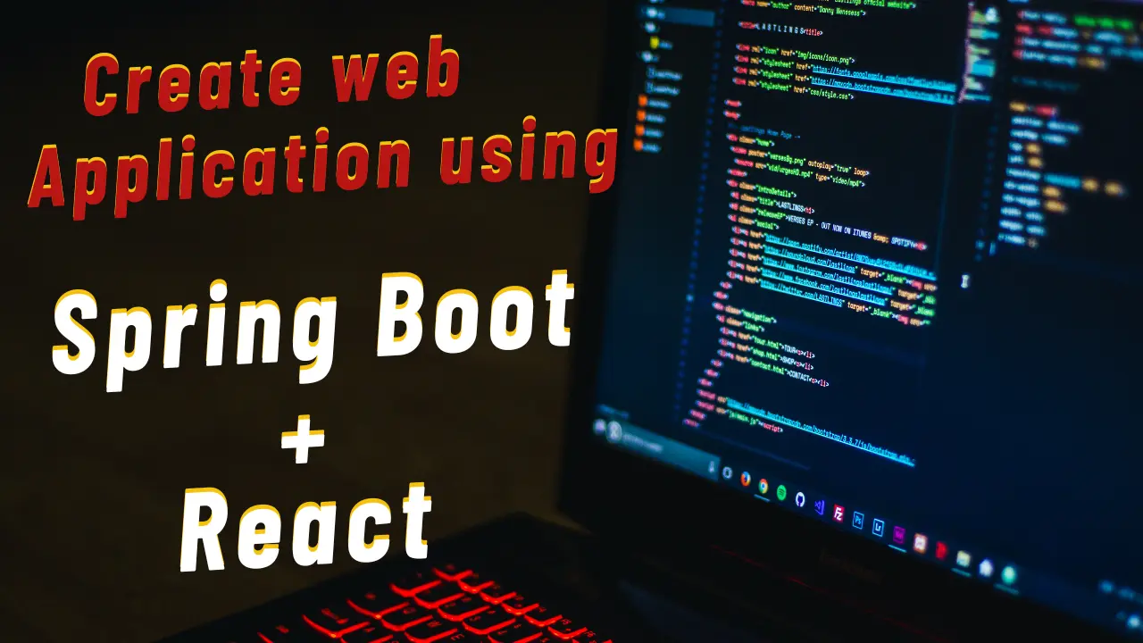 Full stack web application with react and spring boot