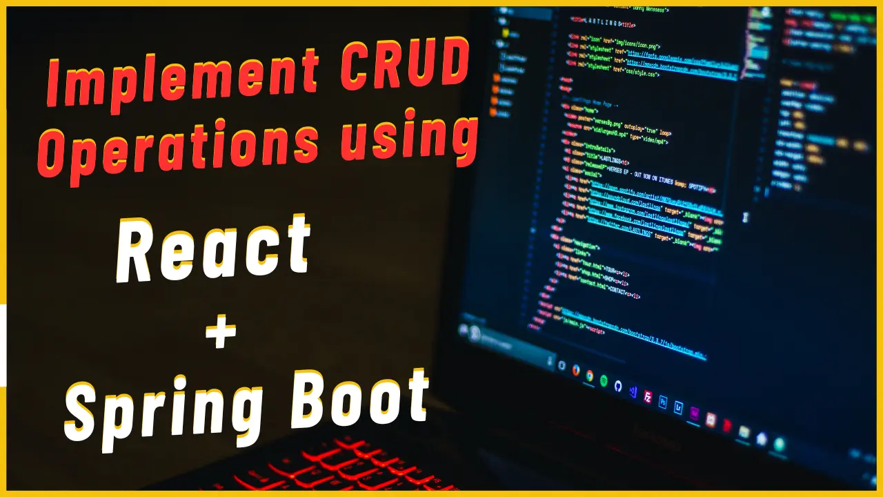 CRUD operation using react and spring boot